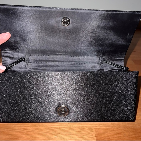 Camille La Vie Black Evening Handbag with Strap - Picture 6 of 7